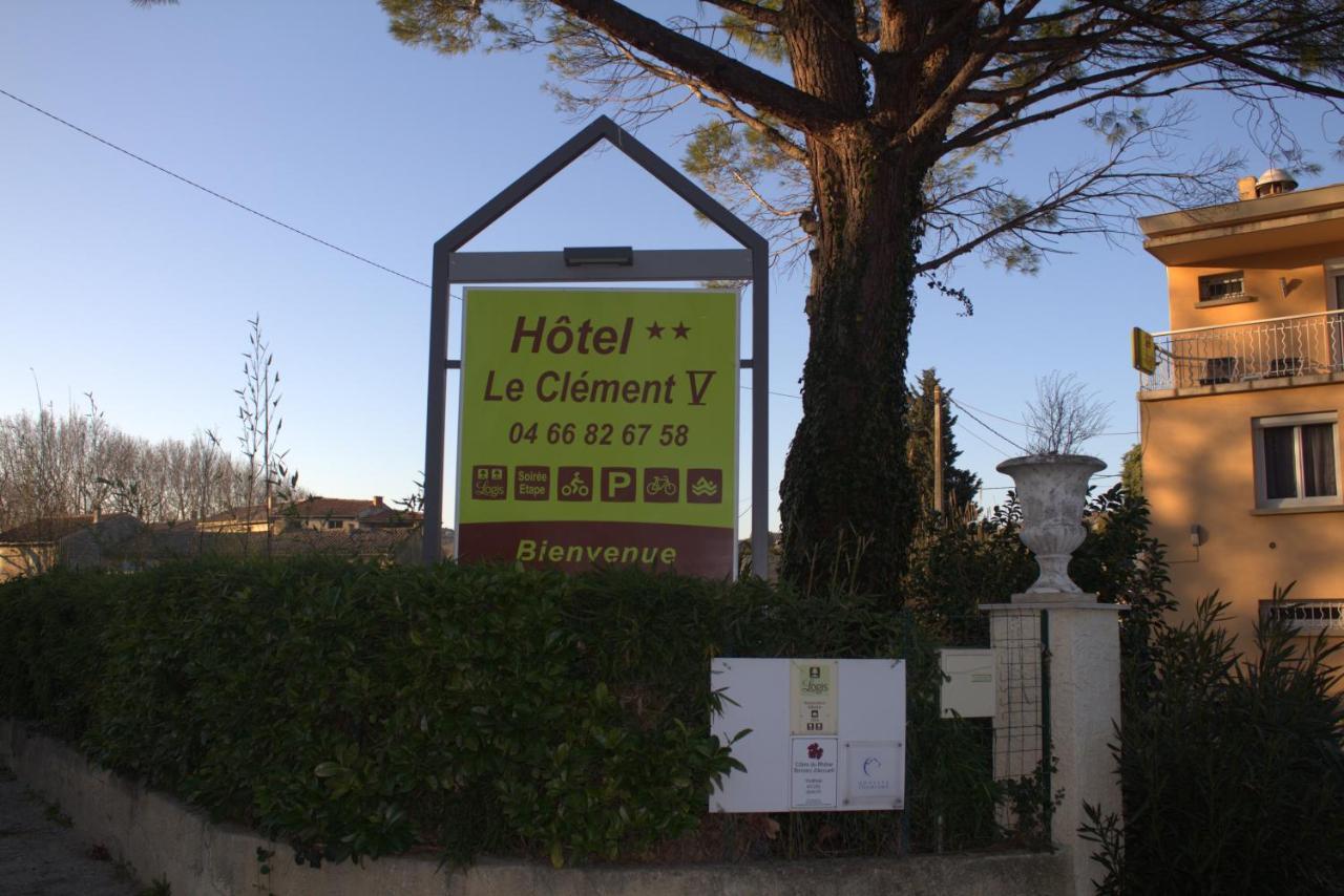 Logis Hotel Le Clement V Roquemaure  Exterior foto